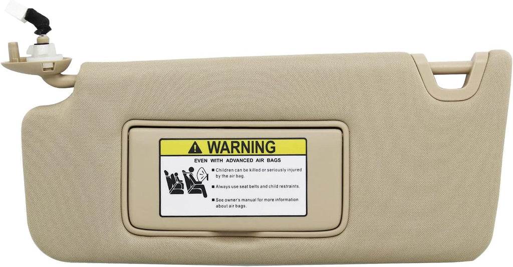 Left Driver Side Sun Visor Beige Pack of 2 I672