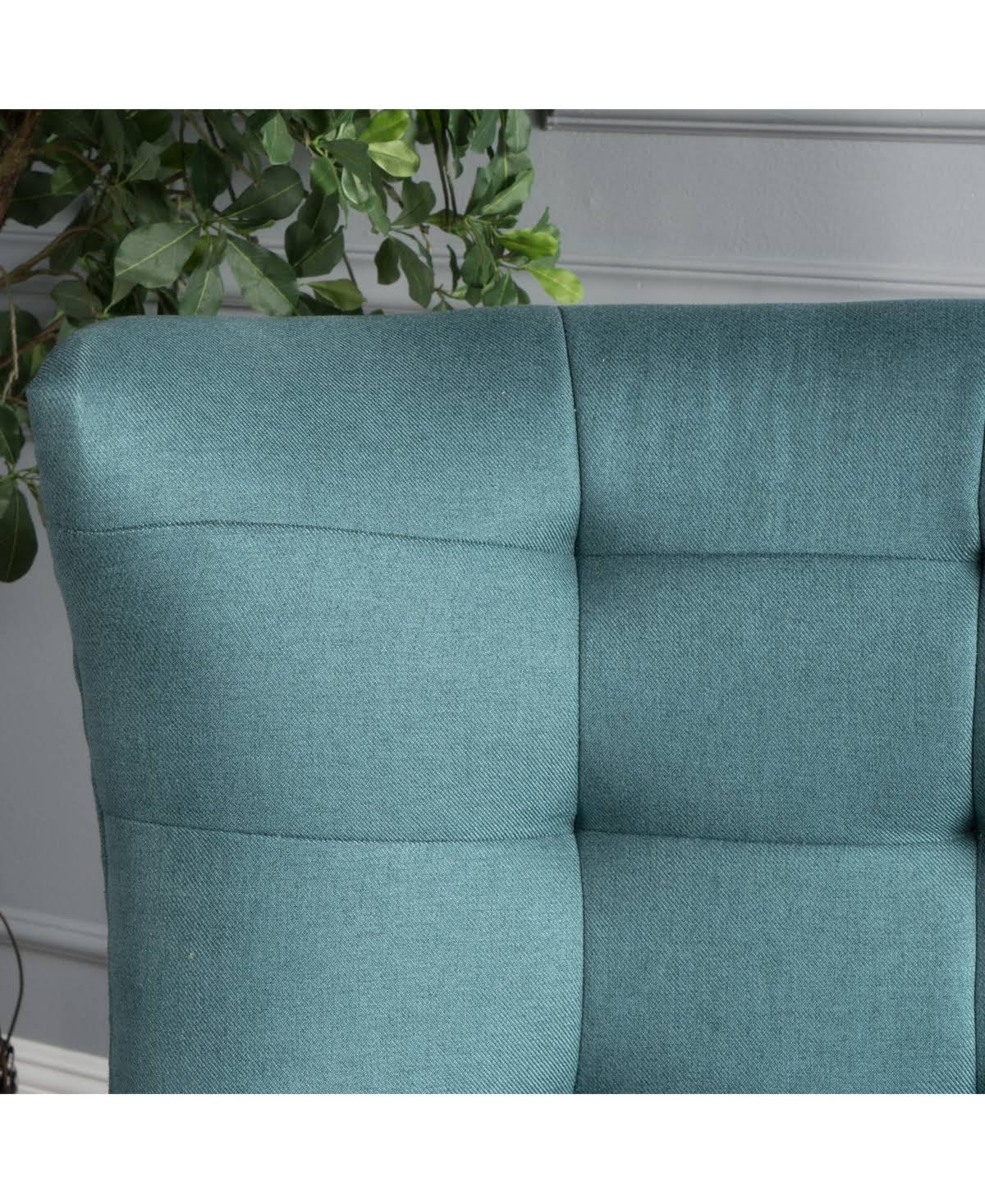 Gray and Brown Tufted Club Chair R32721