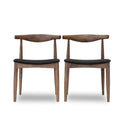 Black Faux Leather Dining Chair (Set of 2) V928537