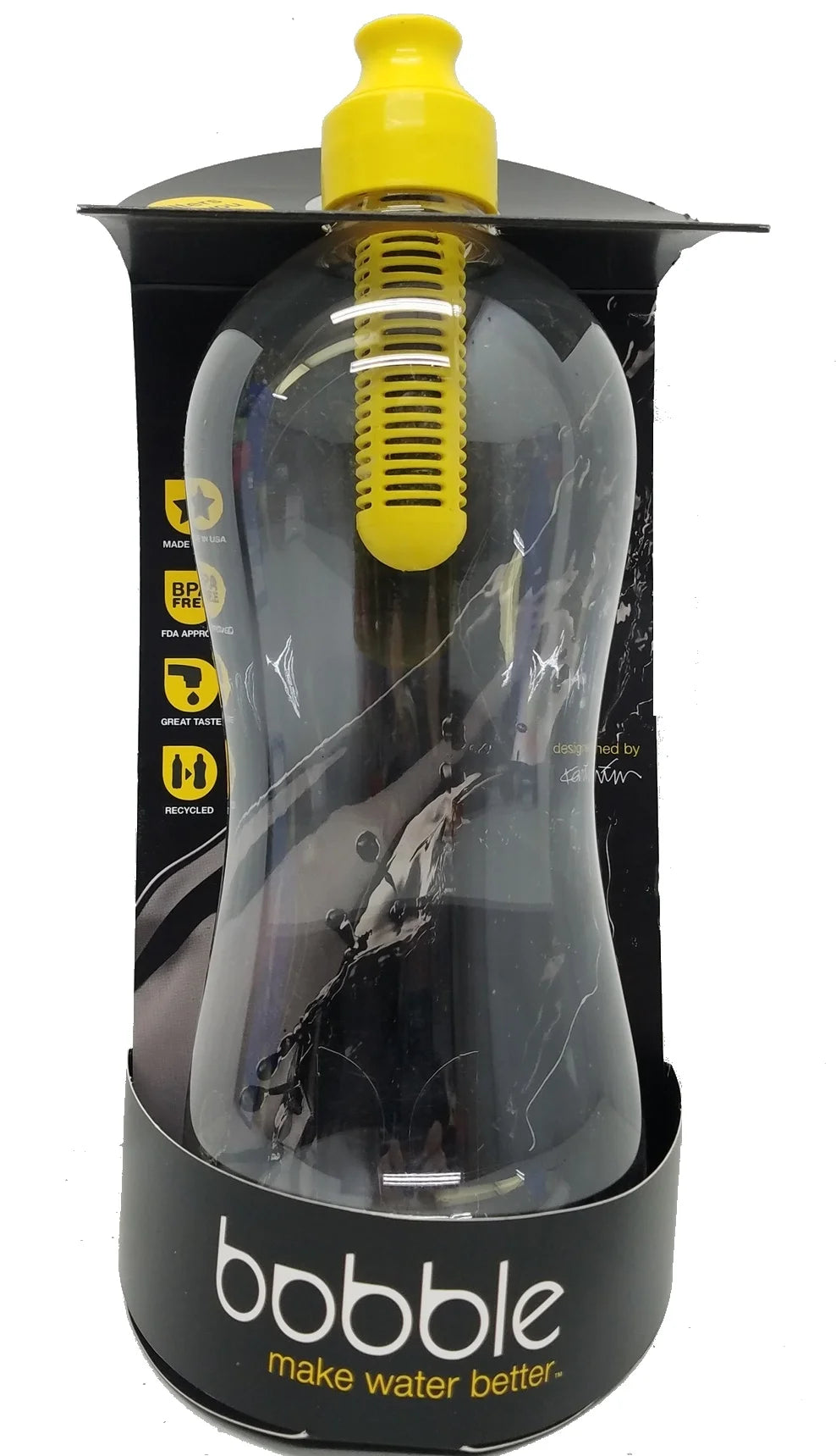 Set of 2 Jumbo Water Bottle with Yellow Filter E39017