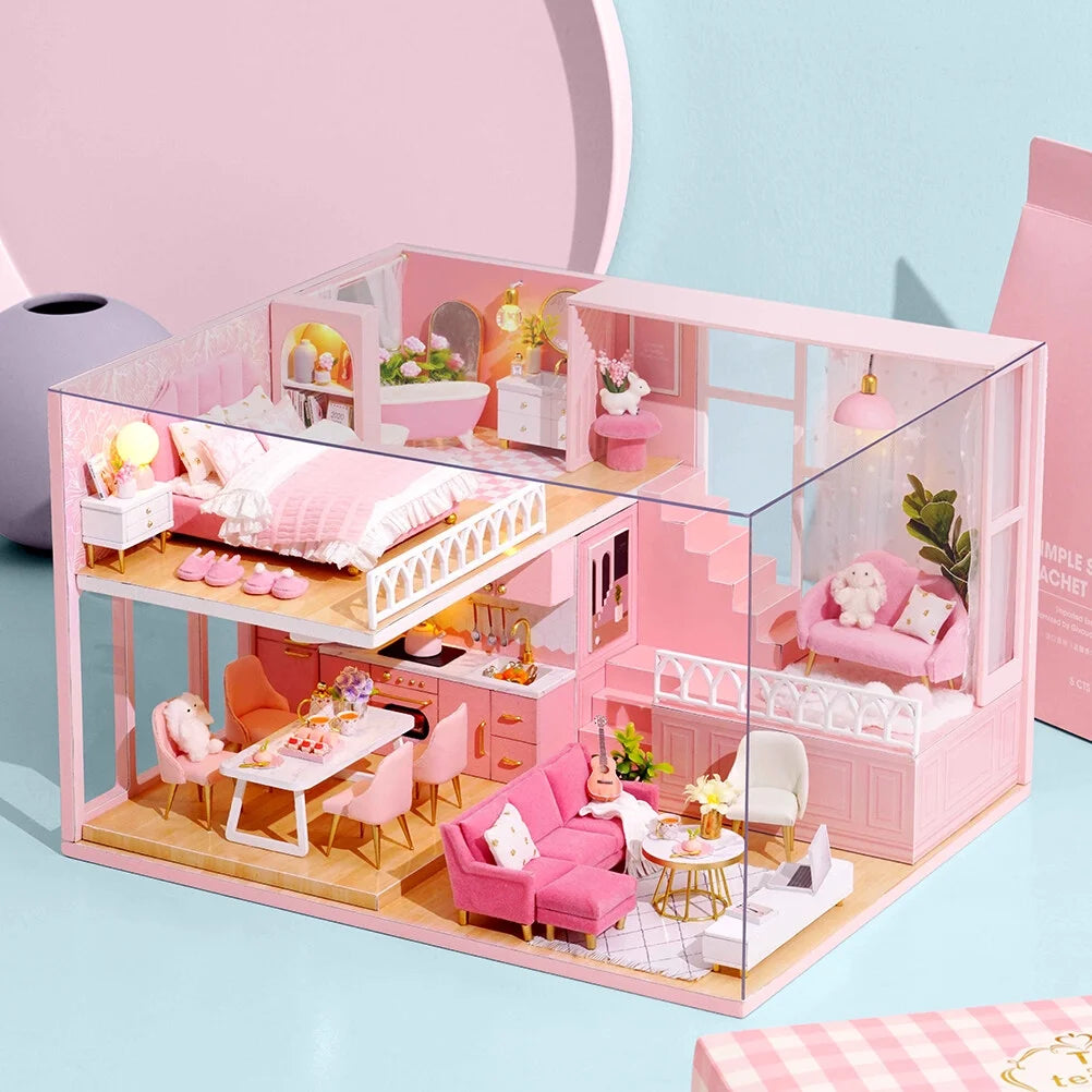 DIY Small House Toy Manual Cottage Assemble Toys X8942