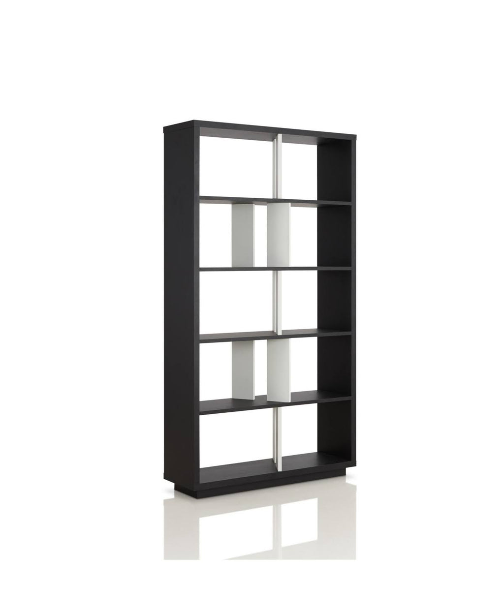 Black 5 Shelf Bookcase D8432