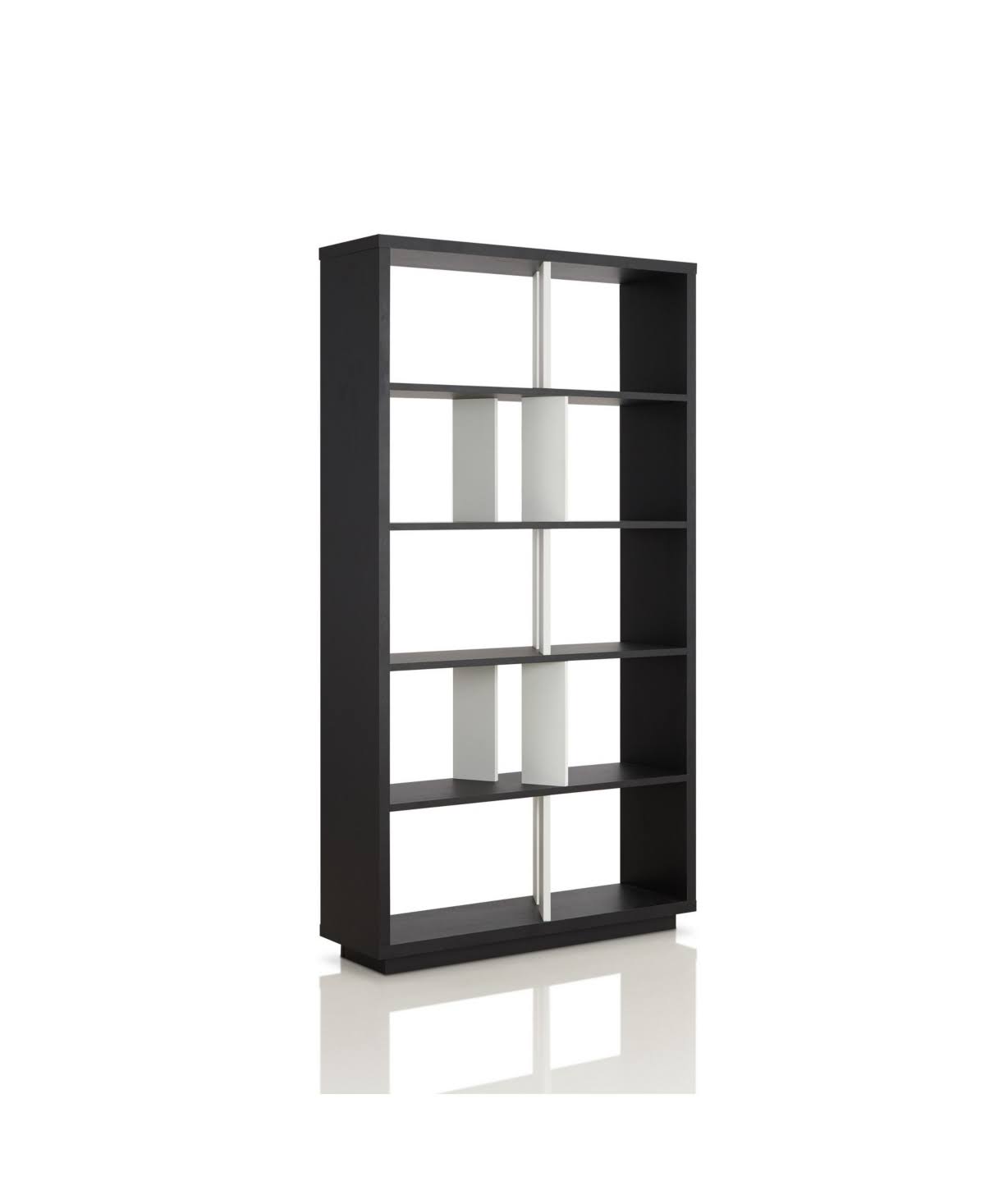 Black 5 Shelf Bookcase D8432