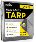 9 x 12 Silver/Black Tarp J541888