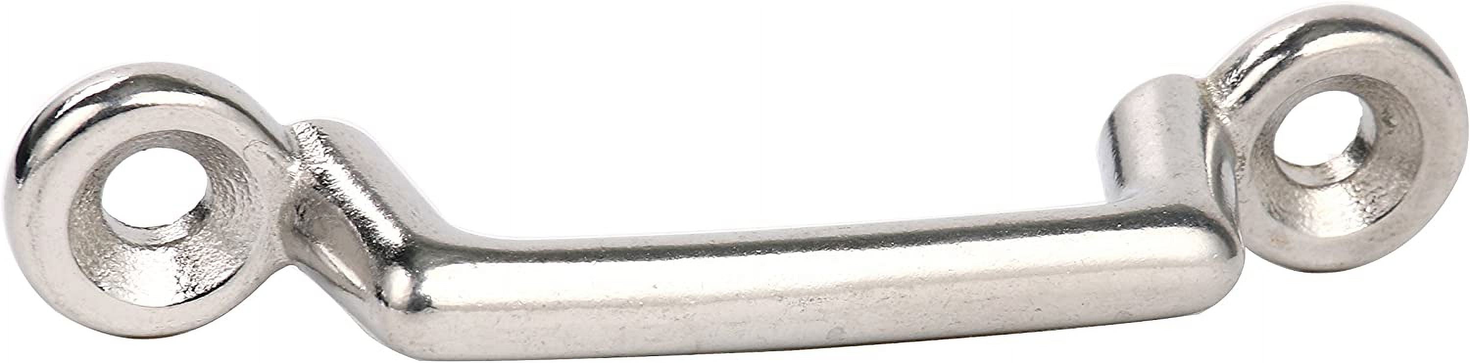 Pack of 6 Stainless Steel Bimini Top Strap, Pad Eye, Footman's Loop Y33405