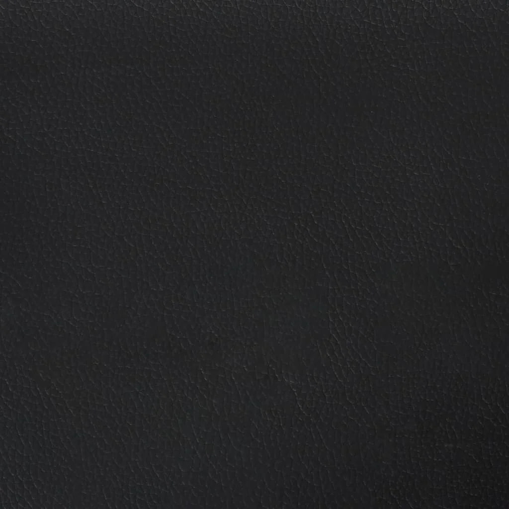 Black 55.1" Faux Leather 2-Seater Sofa I472598
