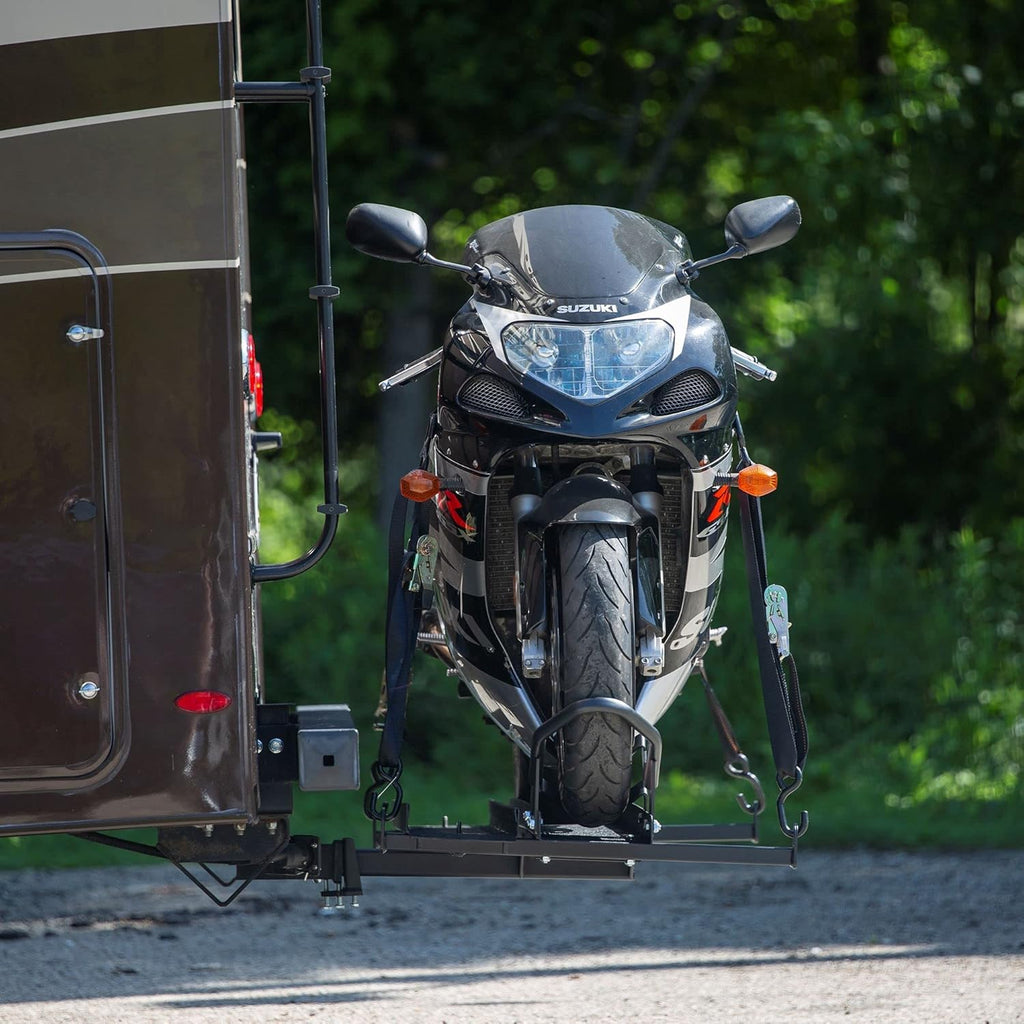 Black Steel Motorcycle Carrier K398493