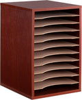 Gray 11 Compartment Vertical Desktop Sorter V809