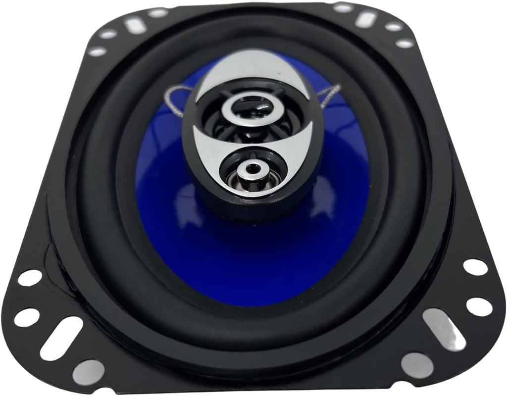 4x6 in 3-Way 250 Watts Coaxial Car Speakers, 4 Ohm, 2 Pairs K279461