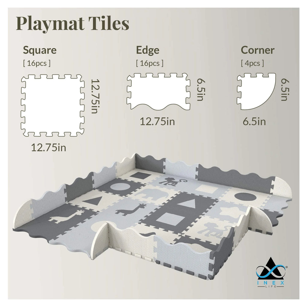 Soft Foam Baby Play Mat Extra Thick Padded Tiles Y191
