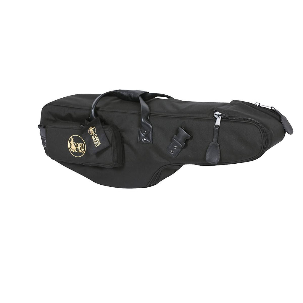 Black Synthetic Tenor Saxophone Gig Bag with Leather Trim M61952
