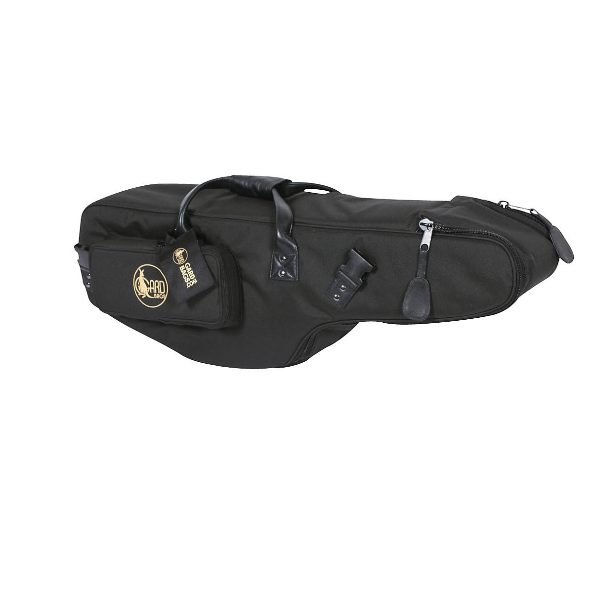 Black Synthetic Tenor Saxophone Gig Bag with Leather Trim M61952