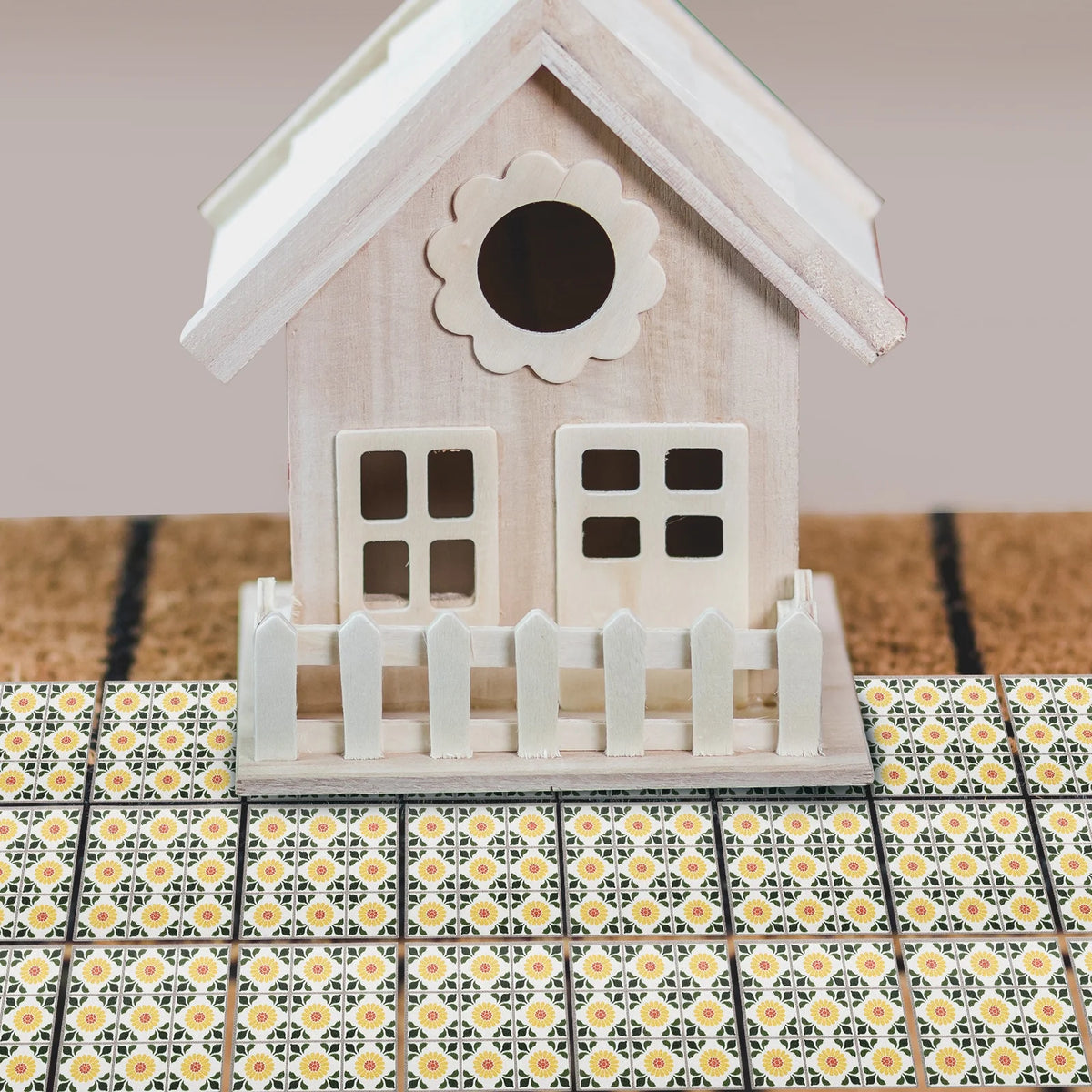 Mini House Simulation Floorboard DIY Adornment Q4175