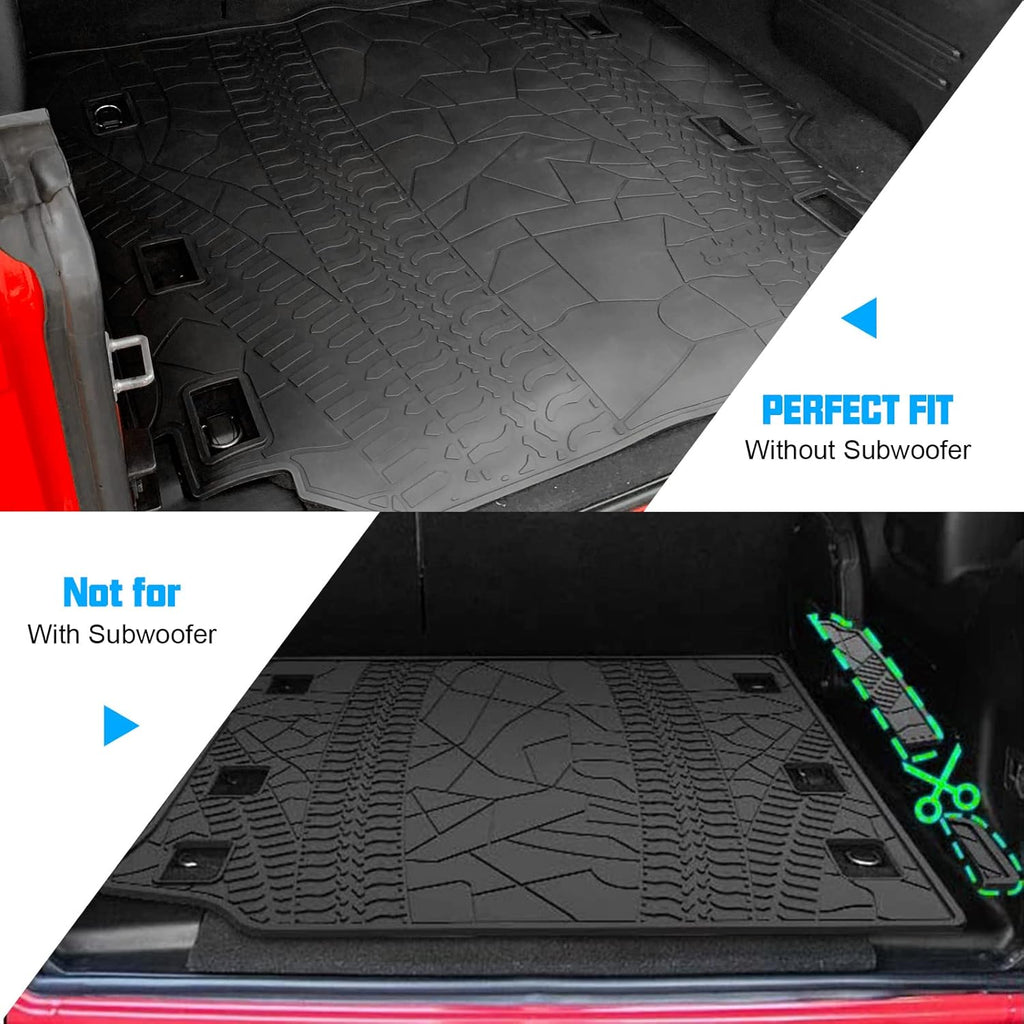 Black Rear Trunk Cargo Mat Trunk Liner Carpet M440