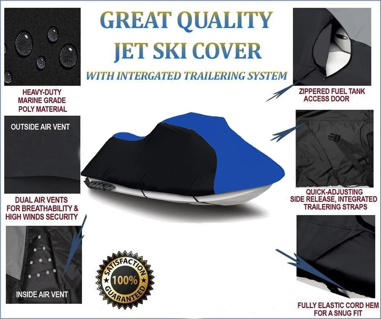 Heavy-Duty Jet Ski Trailerable Cover 2 Seater O1516