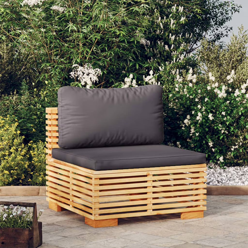 Dark Gray Teak Patio Sofa R434819