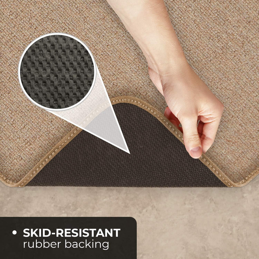 Skid-Resistant Carpet Runner, Pebble Beige, 8 Feet X 27 Inches C898