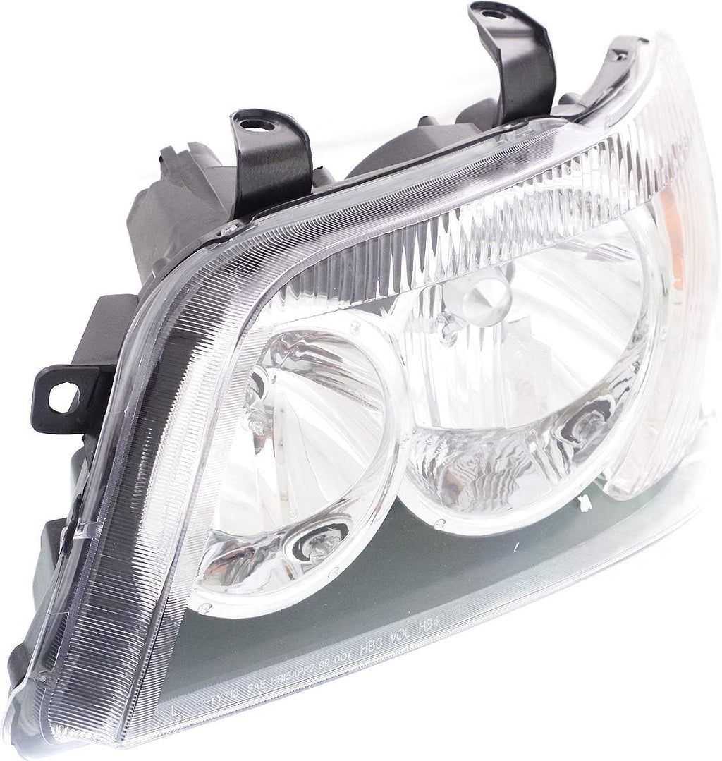 Headlight Set of 2 Clear Lens Halogen With bulbs W33693