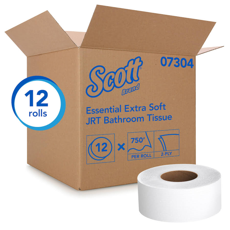 2-Ply White Jumbo Toilet Paper, Case of 12 C5600