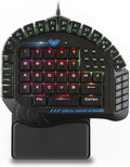 One Handed Mechanical Gaming Keyboard with RGB Backlit Effects B387