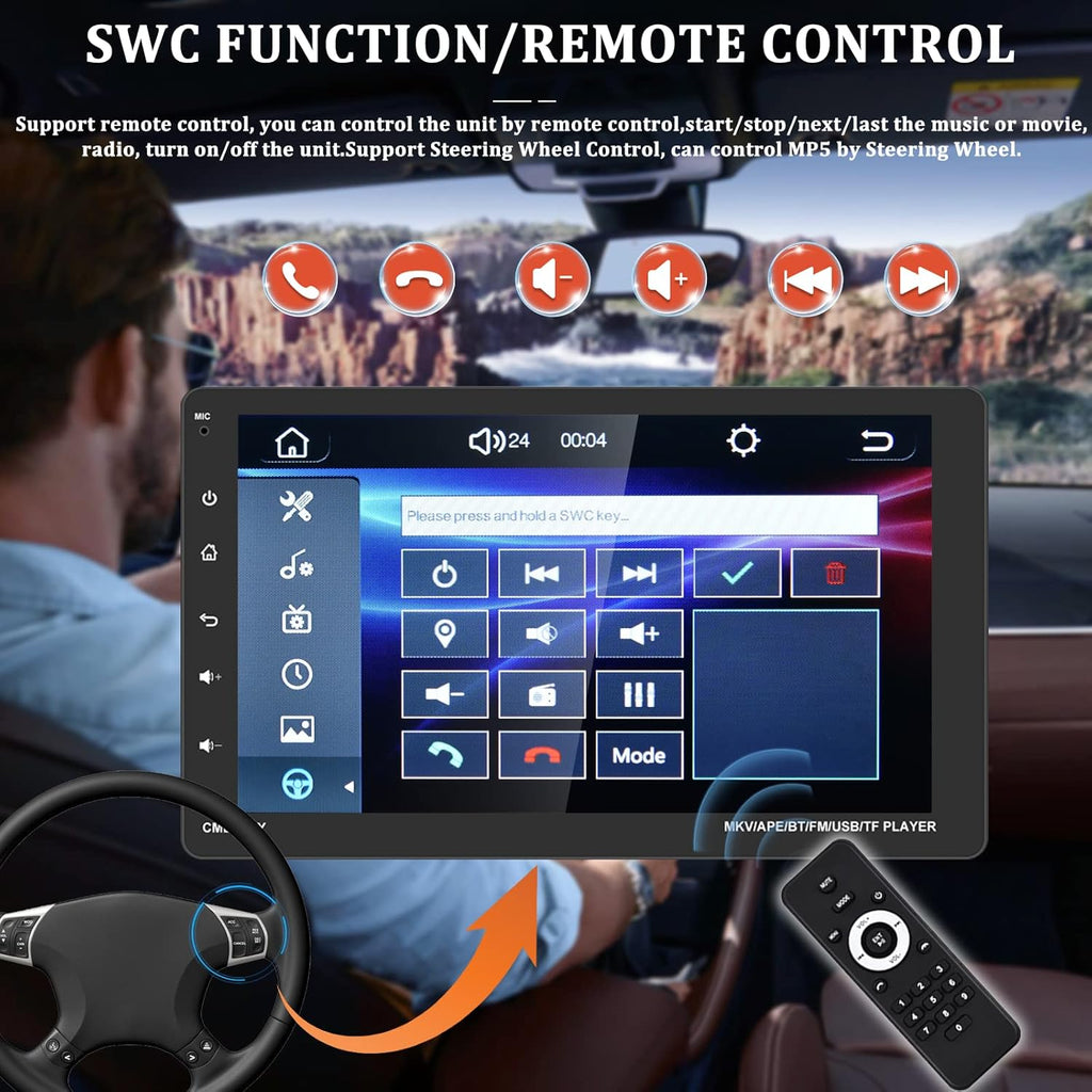 9 Inch Single Din Car Stereo with Carplay Touch Screen Bluetooth Car Radio W8120