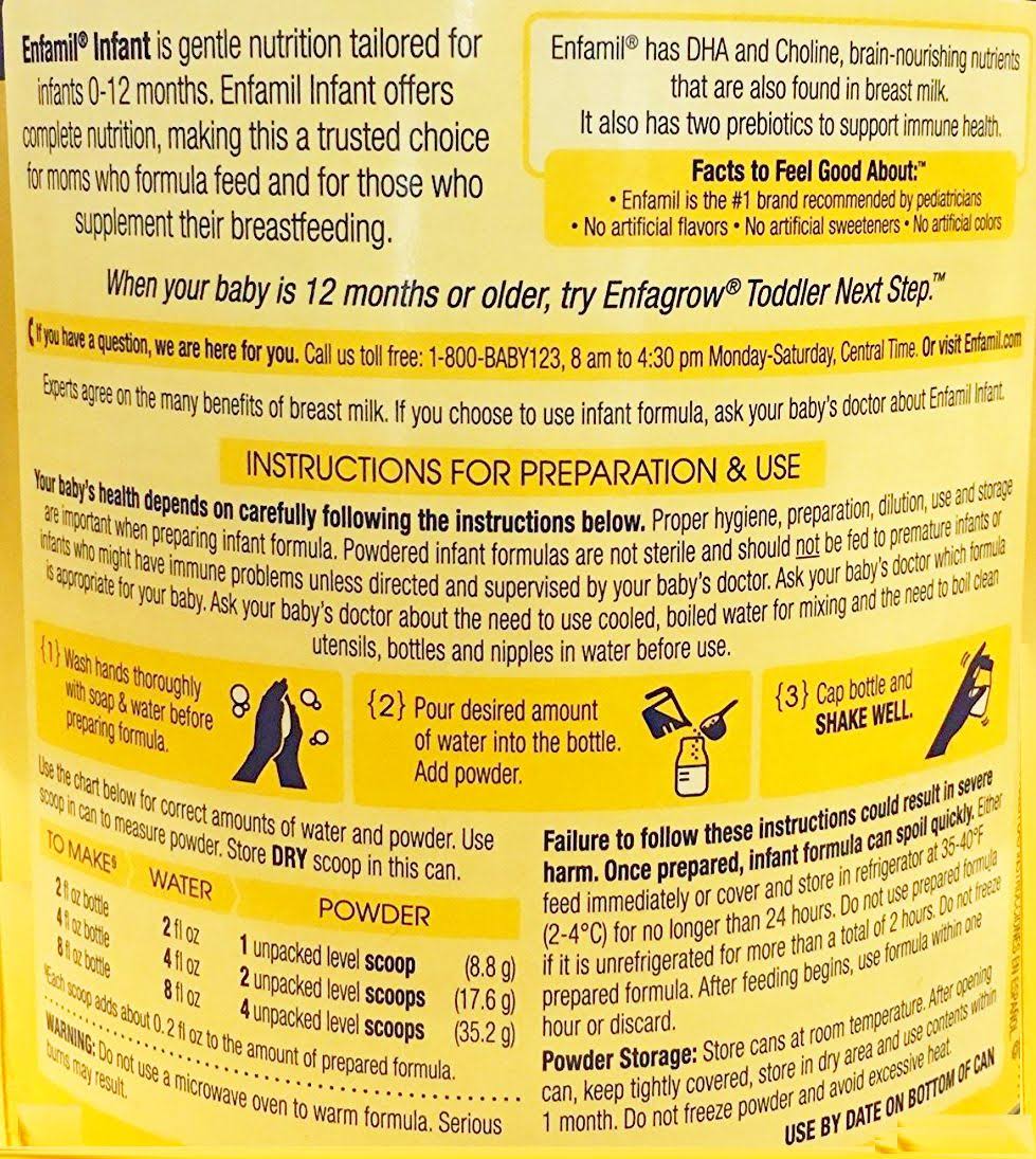Infant Formula Powder, 21.1 oz Can, Case of 4 P300342