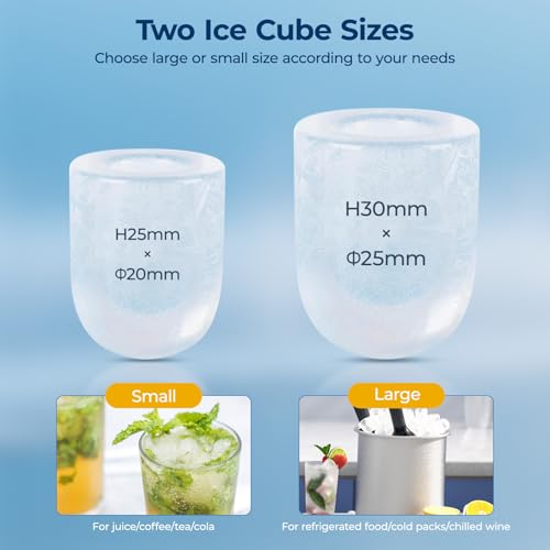 Stainless Steel Countertop Ice Maker Machine, 26.5Lbs/24H P62858