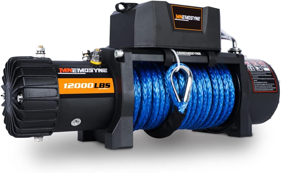 12000LBS Synthetic Rope Electric Winch Kit with Hawse Fairlead U275