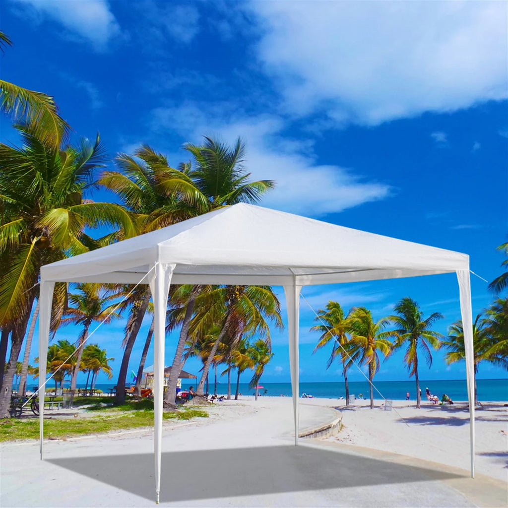 White 10 x 10ft Waterproof Party Tent B97549