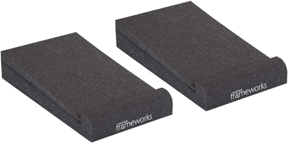 Powered Studio Monitors with Isolation Pads and Stereo Mini Cable N78897