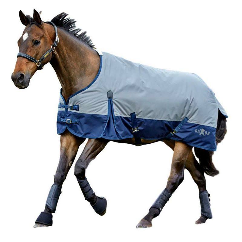 Grey/Navy Turnout with Gusset Standard Neck Z161481
