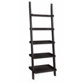 Brown Wooden Ladder Bookcase with 5 Shelves T317