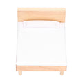 Wooden Double Bed for Dollhouse Decoration W16556