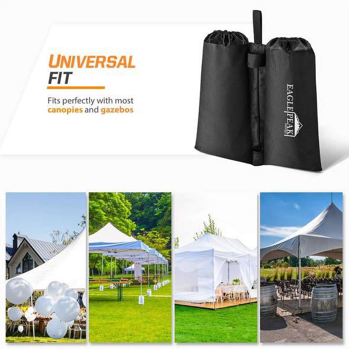 Black Sand-Fill Weight Bag Set 4pcs Per Pack Q3435