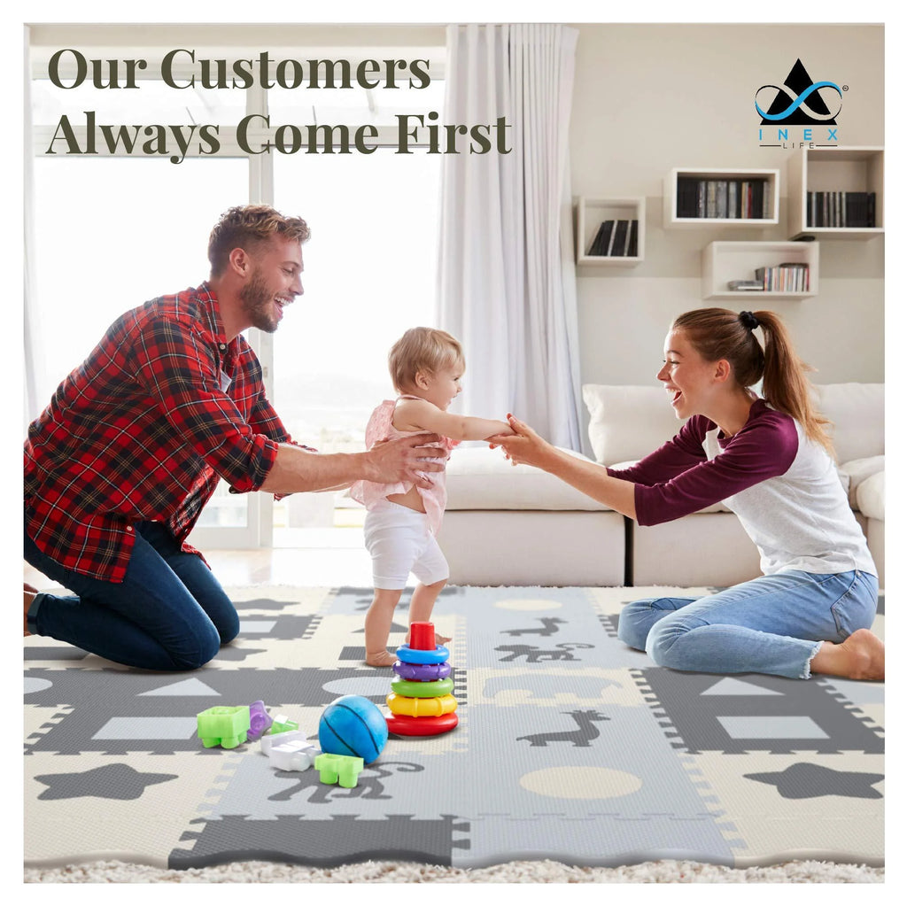 Soft Foam Baby Play Mat Extra Thick Padded Tiles Y191
