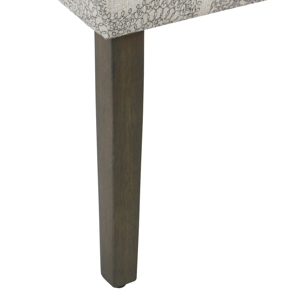 Gray Medallion Parsons Dining Chair (Set of 2) Z128803