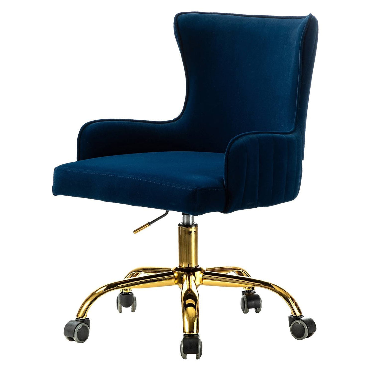 Blue Task Chair with Golden Base J12368