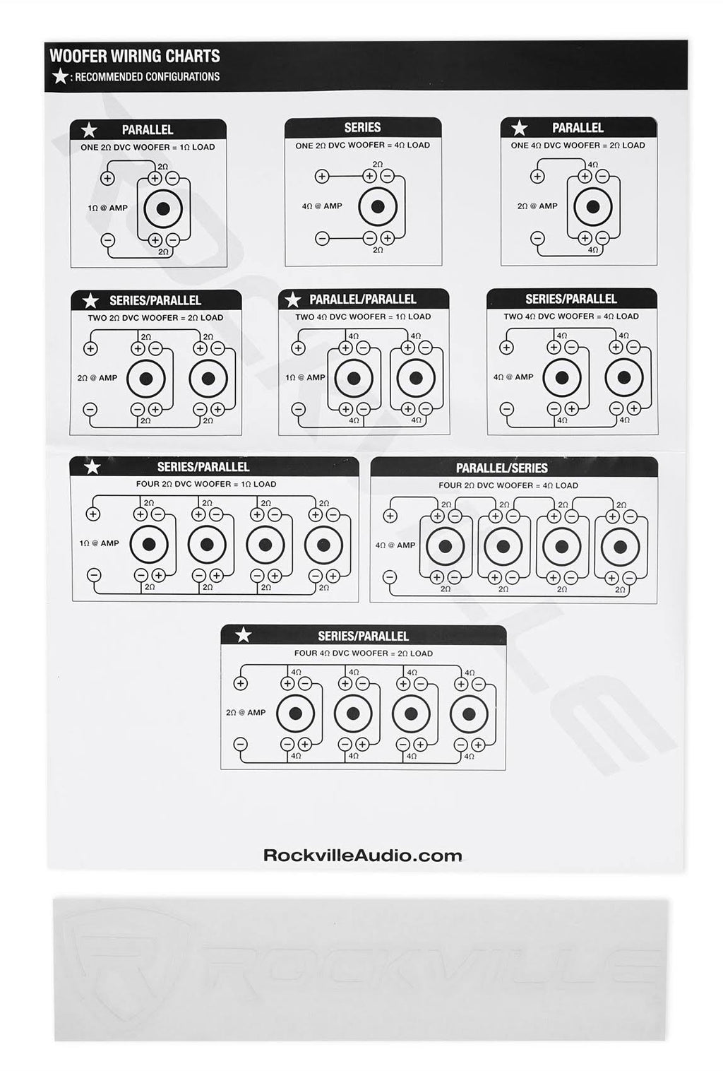 1000W Car Audio Subwoofer Dual 4-Ohm L504