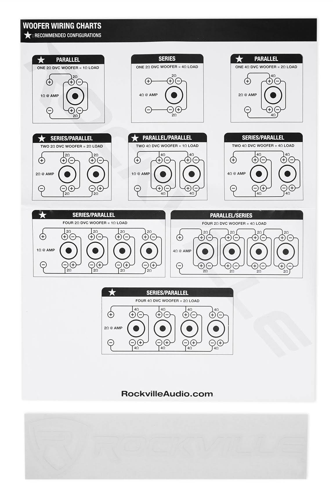 1000W Car Audio Subwoofer Dual 4-Ohm L504
