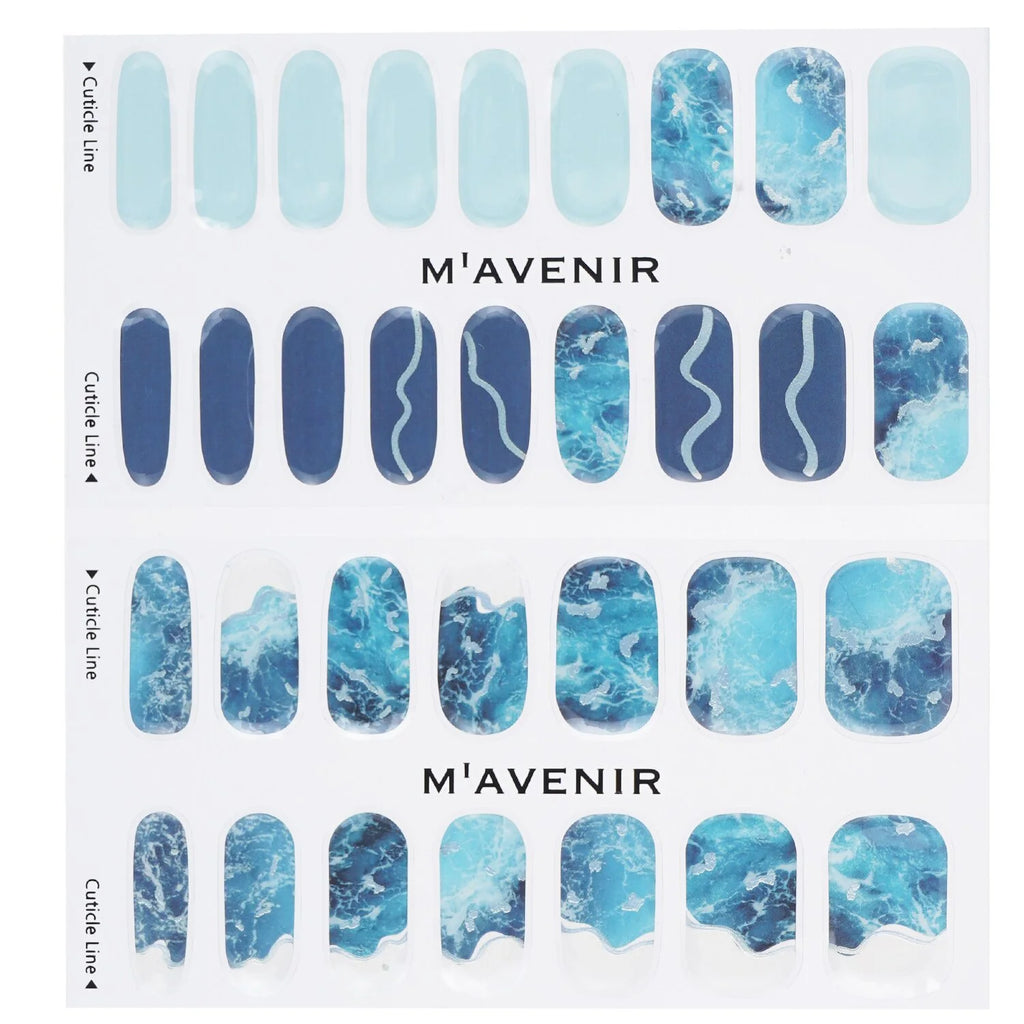 Deep Water Wave Nail Sticker 32pcs M8598