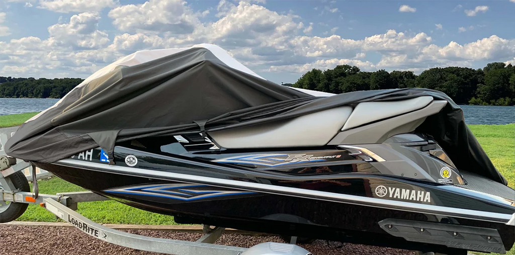 Black/Grey 600D Jet Ski Cover M89292