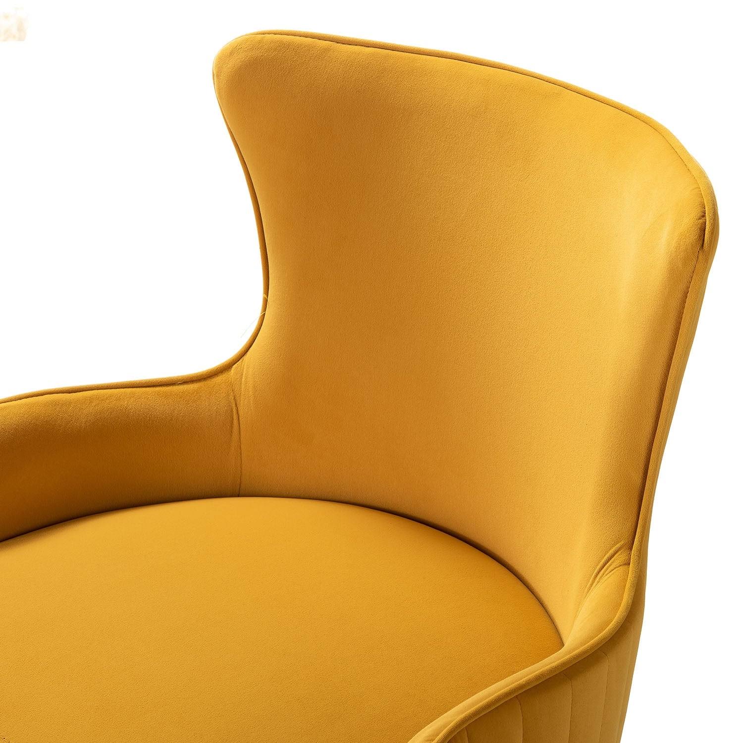 Blue Task Chair with Golden Base J12368