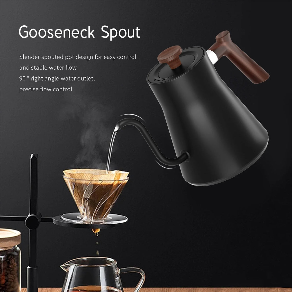 Electric Kettle 1200W Stainless Water Boiler Q216370