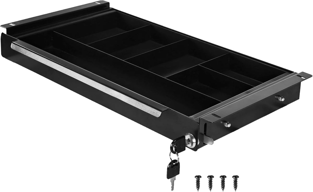 Under Desk Pull-Out Drawer with Lock Metal Pencil Drawer I3562
