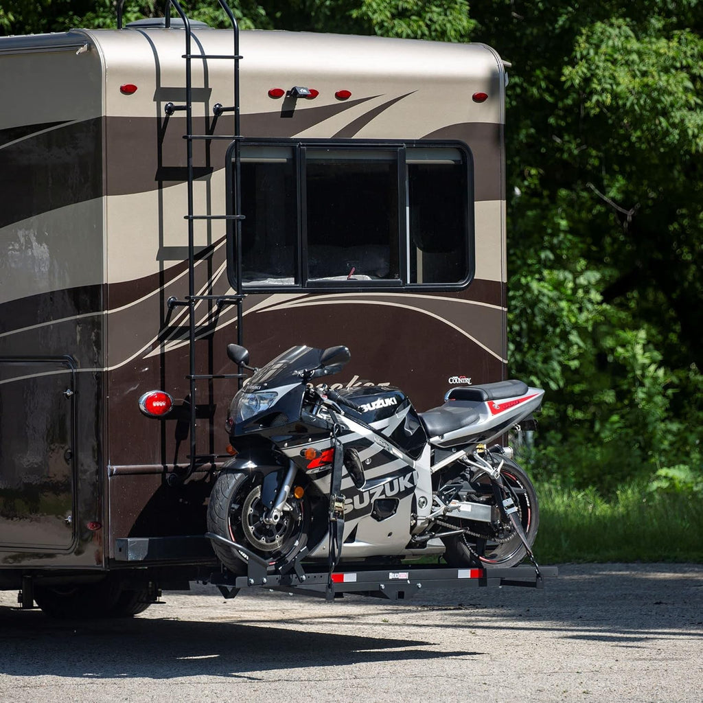 Black Steel Motorcycle Carrier K398493