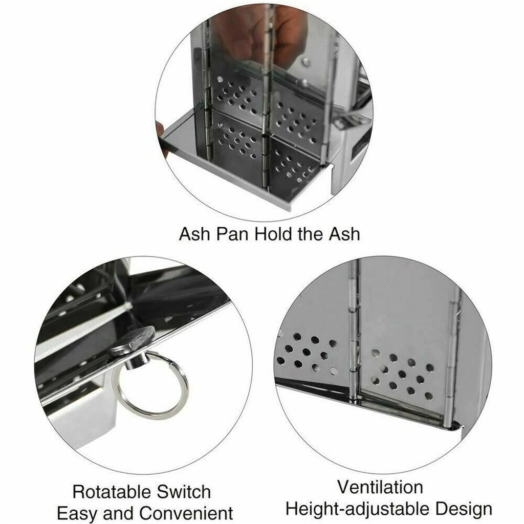 Portable Stainless Steel Wood Burning Stove G17345