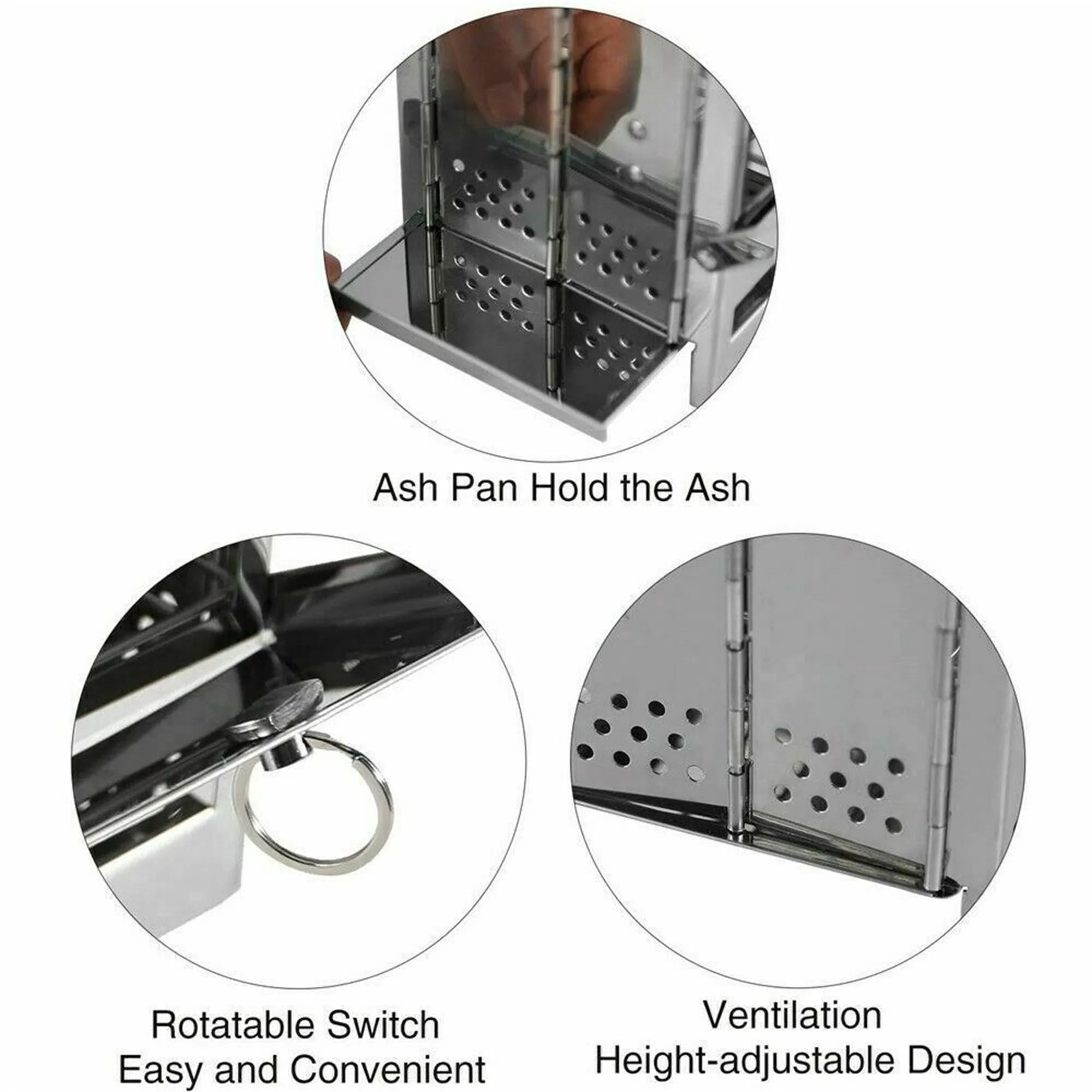 Portable Stainless Steel Wood Burning Stove G17345