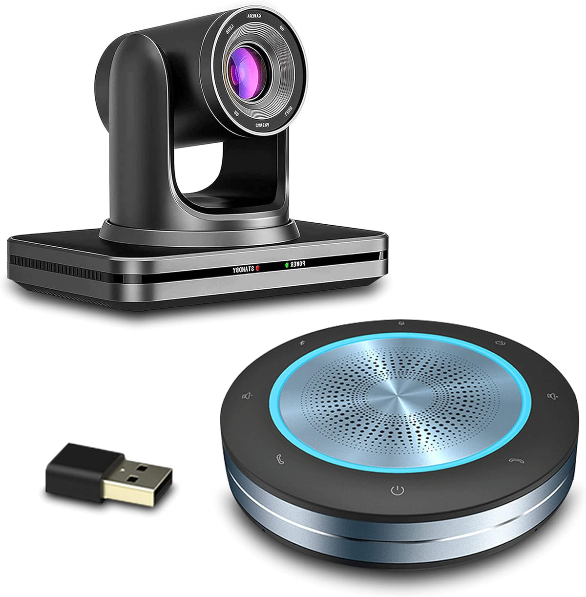 USB PTZ Video Conference Camera with 10X Zoom and Speaker A304