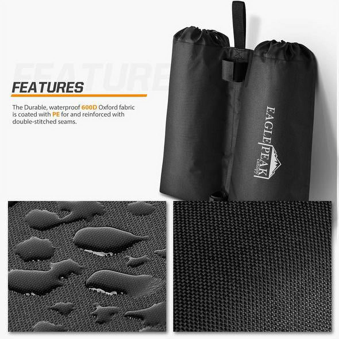 Black Sand-Fill Weight Bag Set 4pcs Per Pack Q3435
