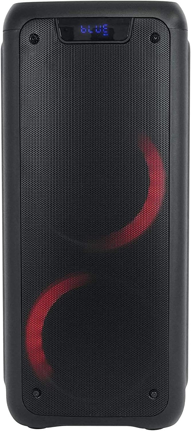 Dual 6.5" Portable Bluetooth Speaker with Sound Activated Lights U283354